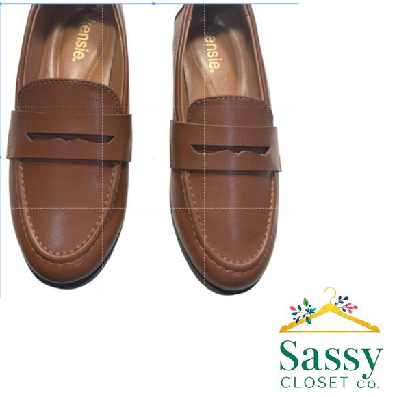 Kensie Shoes - Kensie Brown Gitty Loafers Lightweight Comfort Slip‑On Shoes Women’s 6 NWOT